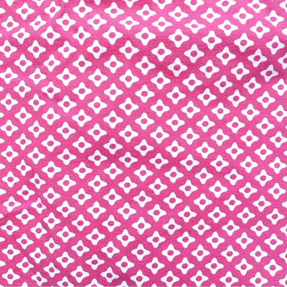 Talbots Skirt 16 Pink / White Lined 1/4 zip reverse - Picture 2 of 6